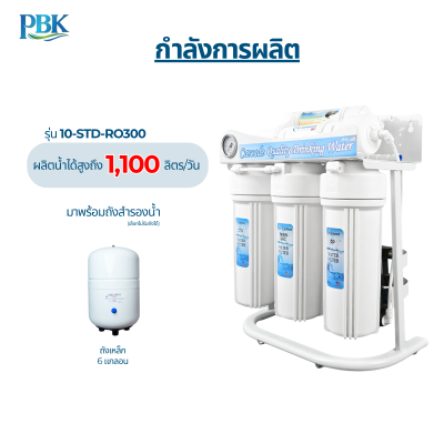 CASCADE เครื่องกรองน้ำ RO อันเดอร์ซิงค์ โครงเหล็ก 10 นิ้ว รุ่น 10-STD-RO75/150/300/400