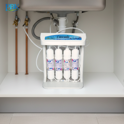 CASCADE เครื่องกรองน้ำ RO อันเดอร์ซิงค์ โครงพลาสติก 10 นิ้ว รุ่น 10-USK-RO75-1L