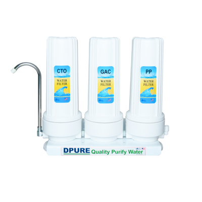 D PURE เครื่องกรองน้ำดื่ม 3 ขั้นตอน รุ่น 10-USK-F310-B