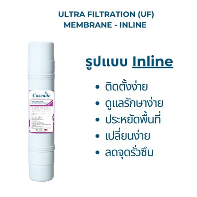 CASCADE เครื่องกรองน้ำ 5 ขั้นตอน 20 นิ้ว รุ่น 10-USK-F520-UF (แขวน)