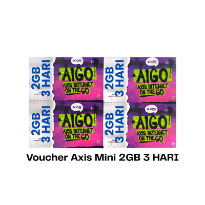 Voucher Axis Aigo Harian 2GB 3 HARI