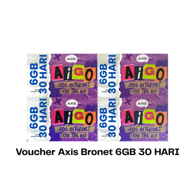 Voucher Axis Aigo Bronet 6GB 30 HARI