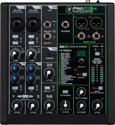 Mackie. ProFX6v3