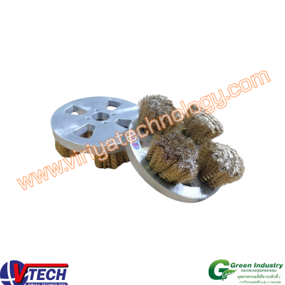 103-6  แปรงจานกลมขนทองเหลือง