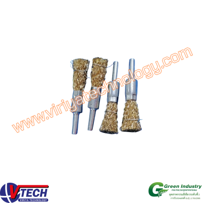 104-6 แปรงพู่กันขนลวดทองเหลือง