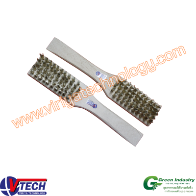 105-6 แปรงด้ามมือขนลวดทองเหลือง