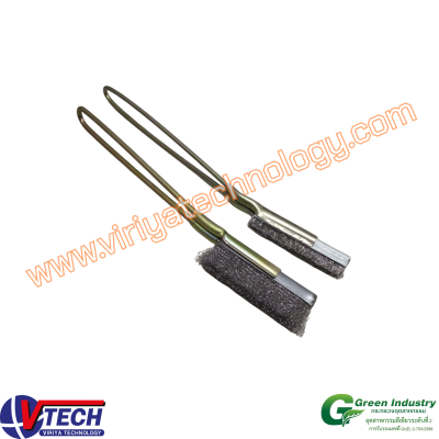 105-5 แปรงด้ามมือขนลวดสแตนเเลส