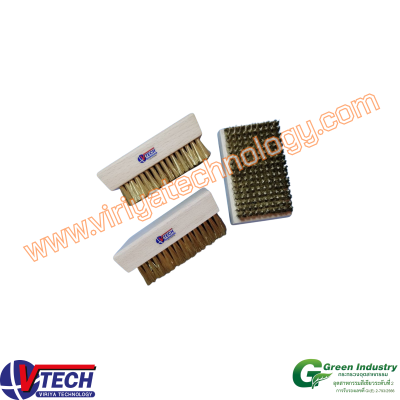 105-6 แปรงด้ามมือขนลวดทองเหลือง