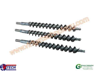 106TypeC-4 แปรงแยงท่อตูดมีเกลียวขนลวดเหล็ก