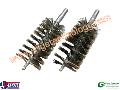 106TypeC-4 แปรงแยงท่อตูดมีเกลียวขนลวดเหล็ก