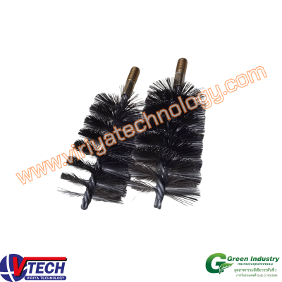 106TypeC-4 แปรงแยงท่อตูดมีเกลียวขนลวดเหล็ก