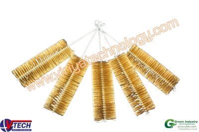 106-6 แปรงแยงท่อขนทองเหลือง