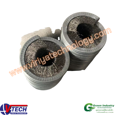 107-5 แปรงขด (ขนอยู่ด้านใน) ﻿ขนสแตนเลส