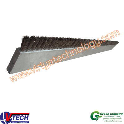 108-4 แปรงแถบชนิดตอกขน ขนลวดเหล็ก