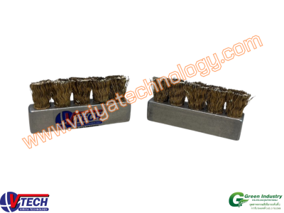 108-6 แปรงแถบชนิดตอกขน ขนทองเหลือง