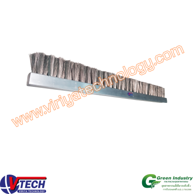 108-5 แปรงแถบชนิดตอกขน ขนลวดสแตนเลส