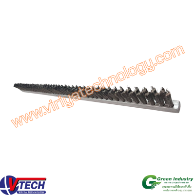 108-5 แปรงแถบชนิดตอกขน ขนลวดสแตนเลส