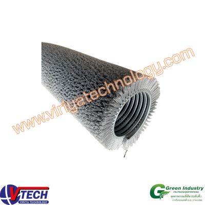 110-9 แปรงลูกกลิ้งคอย ﻿ขนอลูมิเนียมออกไซด์ (AO)