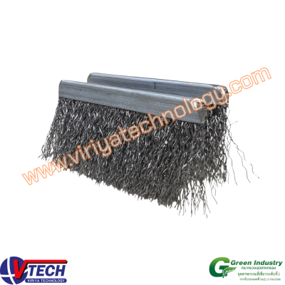 111-4 แปรงแถบชนิดหนีบขน  ﻿ขนลวดเหล็ก