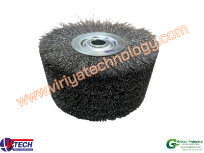 113-4 แปรงล้อกลมขนลวดเหล็ก