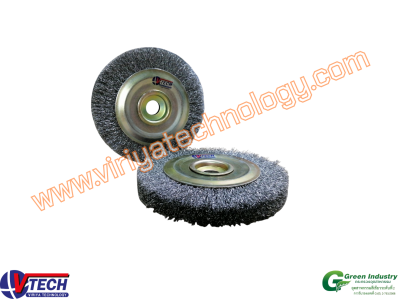 113-4 แปรงล้อกลมขนลวดเหล็ก