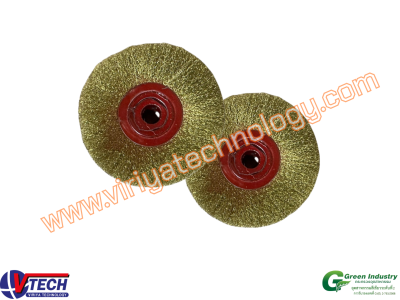 113-6 แปรงล้อกลมขนทองเหลือง