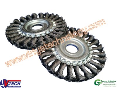 113-4 แปรงล้อกลมขนลวดเหล็ก