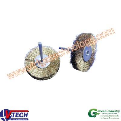 113-6 แปรงล้อกลมขนทองเหลือง