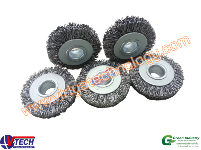 113-4 แปรงล้อกลมขนลวดเหล็ก
