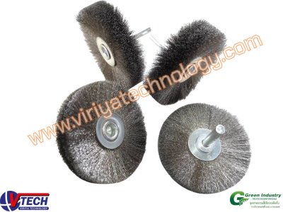 113-5 แปรงล้อกลมขนลวดสแตนเลส