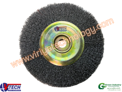 113-4 แปรงล้อกลมขนลวดเหล็ก