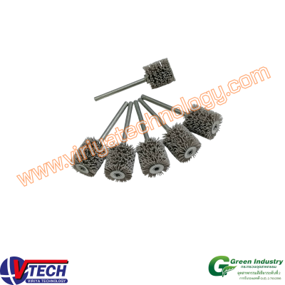 113-9 แปรงล้อกลม ขนอลูมิเนียมออกไซด์ (AO)