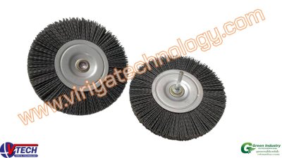 113-8 แปรงล้อกลม ขนซิลิกอนคาร์ไบร์ด (SIC)