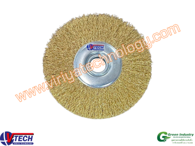 113-6 แปรงล้อกลมขนทองเหลือง