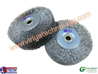 113-5 แปรงล้อกลมขนลวดสแตนเลส