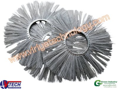 114-4 แปรงกวาดถนนขนลวด (แบบแผ่น)