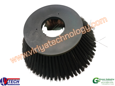 114-3D แปรงกวาดถนนขนไนล่อน (แบบจาน)