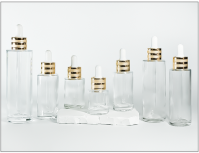 [COSS] ขวดแก้วแบบเหลายสีคอ 20 ( Glass bottle Neck 20 ) รุ่น TF20Ct  20-100 ml. พร้อมดรอปเปอร์แพ็กเกจเครื่องสำอางสำหรับบรรจุเซรั่ม เอสเซ้นต์ น้ำมันหอมระเหย