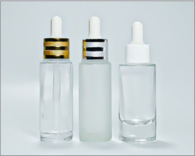 [COSS] ขวดแก้วสีใสรุ่นคอ20 ( Glass bottle Neck 20 ) รุ่น T20Cy-30 / TF20Cy-30 / T20Hb-30 30 ml ฝาอโรมา น้ำมันหอมระเหย สำหรับขวดเซรั่ม