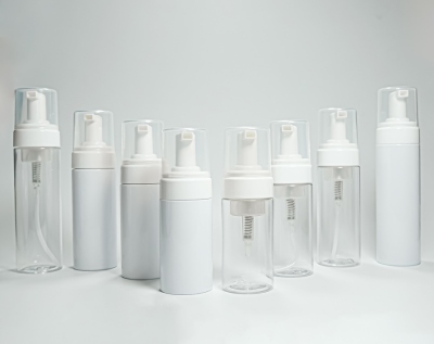 [COSS] ขวดปั๊มมูสโฟมพลาสติก ( Plastic bottle Neck All ) รุ่น ( All Model : FMCY ) สีขาวทึบและสีใส ขนาด100-200ml พร้อมหัวป้๊ม