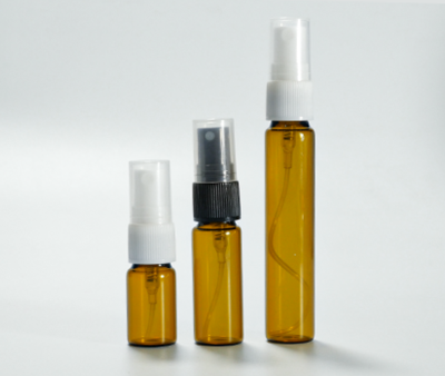 [COSS] ขวดแก้วสเปรย์ สีชา รุ่น SPF-3 / SPF-5 / SPC-10 3 / 5 / 10ml SPRAYS บรรจุน้ำมันหอมระเหย มิสต์ ผลิตภัณฑ์แบบฉีดพ่น