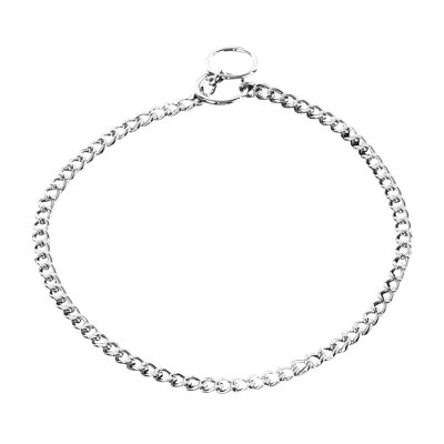 Chrome Plated Short Link Chain Collar with Flat Chain - 1.5 mm 20 inch ( 50722 050 02 )