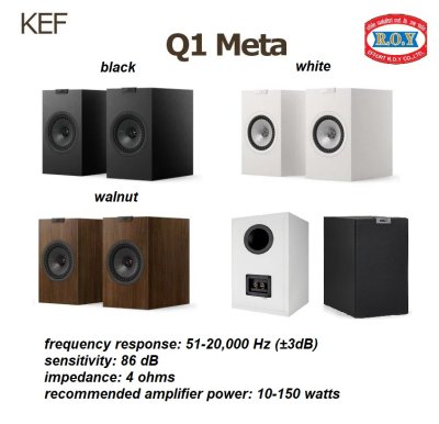 KEF Q1 META  BOOKSHELF  PAIR