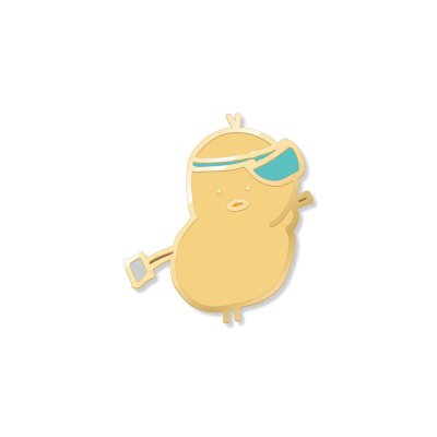 KENTARO SAKAGUCHI - PIN BADGE 4 (HANDWRITTEN DESIGN)