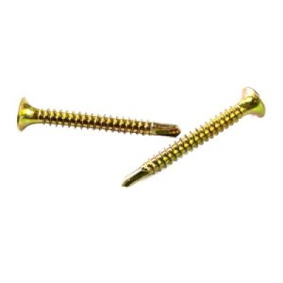 สกรูปลายสว่าน TPC หัว F # 8x4 (ชุบรุ้ง)(200 ตัว/กล่อง)