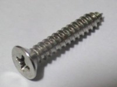 สกรูเกลียวปล่อยเหล็กTPC หัว F # 8x1"(หัวแฉกแบน)1,000ตัว/กล่อง