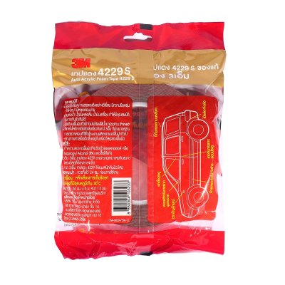 เทป 2 หน้าออโต้อะคริลิค 4229S 3M แบบหนา ขนาด 24 มม. x 5 ม.