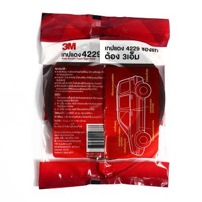 เทปโฟม 2 หน้าออโต้อะคริลิค 4229 3M ขนาด 12 มม. X 10 ม.