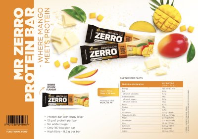 Olimp Mr Zerro Protein Bar 50 g x 4 แท่ง หรือ 25 แท่ง (1 กล่อง)