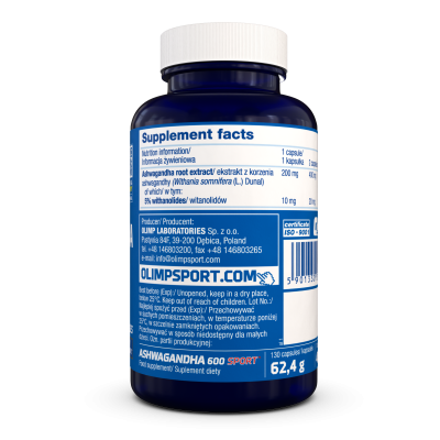 Olimp Ashwagandha 600 Sport 130 Caps
